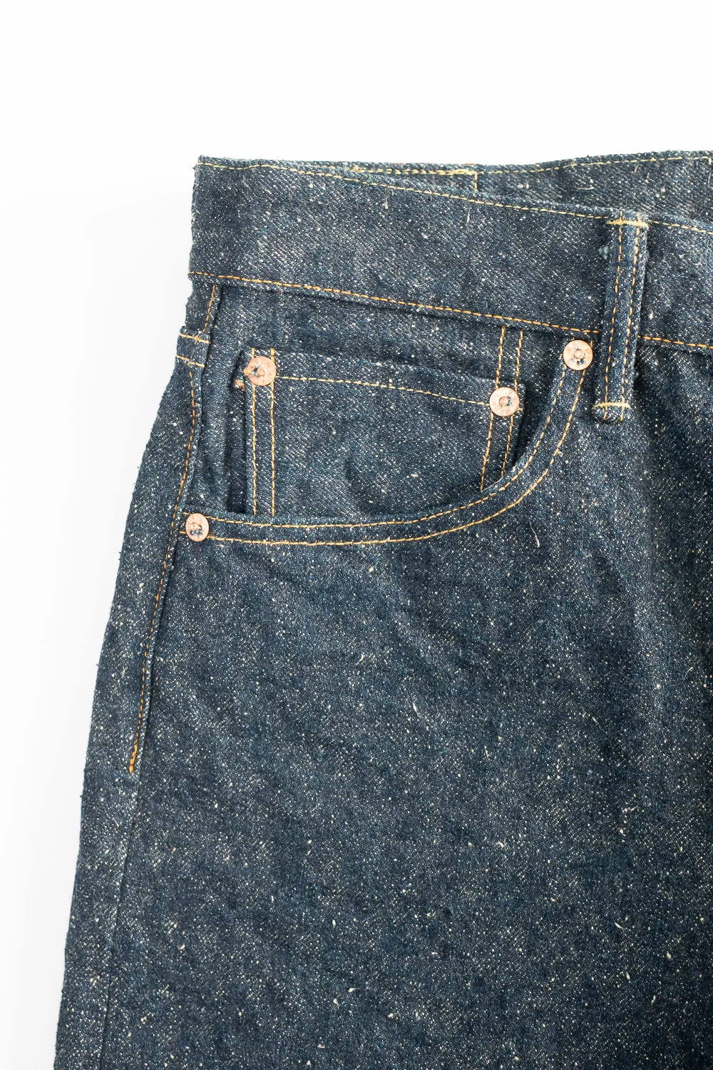 246-CCD-KB - 15oz "Crushed Concrete Kabuki" Selvedge Denim - Neat Straight