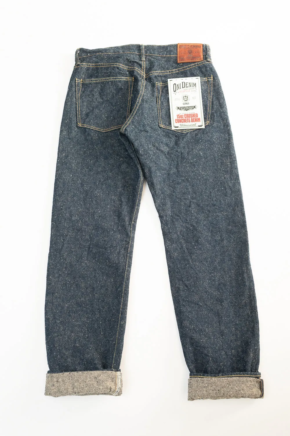 246-CCD-KB - 15oz "Crushed Concrete Kabuki" Selvedge Denim - Neat Straight