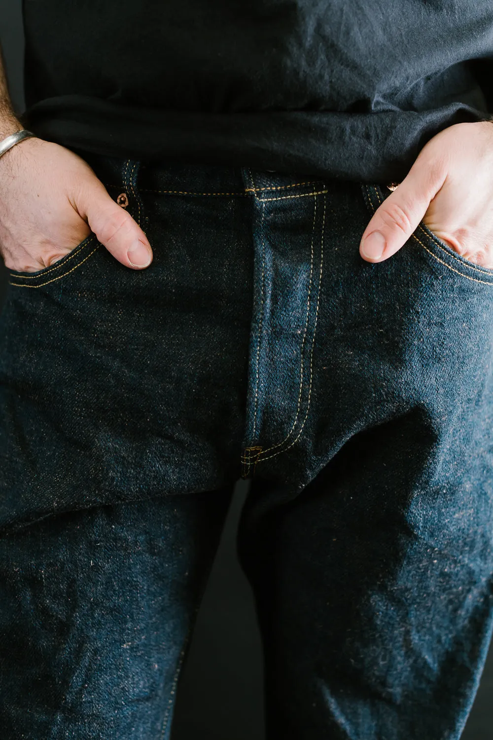 246ZR-KAKBR - 20oz "Secret Kabuki Kakishibu Brown" Selvedge Denim - Neat Straight Fit