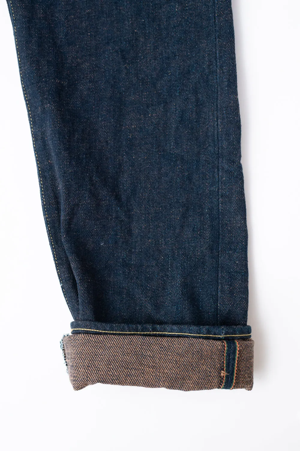 246ZR-KAKBR - 20oz "Secret Kabuki Kakishibu Brown" Selvedge Denim - Neat Straight Fit