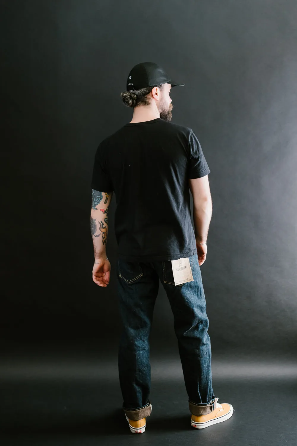 246ZR-KAKBR - 20oz "Secret Kabuki Kakishibu Brown" Selvedge Denim - Neat Straight Fit