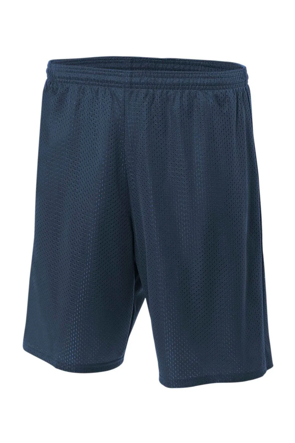 A4 Mens Moisture Wicking Mesh Shorts - Navy Blue