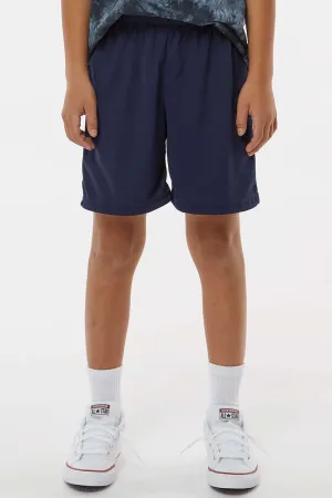 Augusta Sportswear Youth Octane Moisture Wicking Shorts - Navy Blue