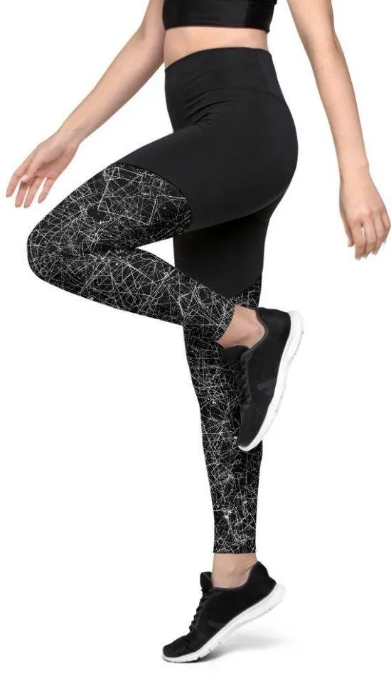 Blurred Lines Compression Leggings