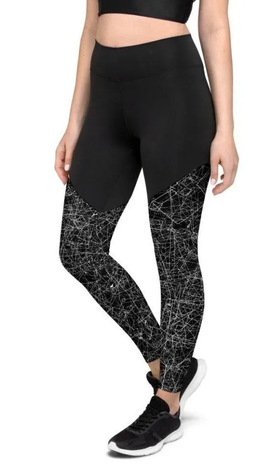 Blurred Lines Compression Leggings