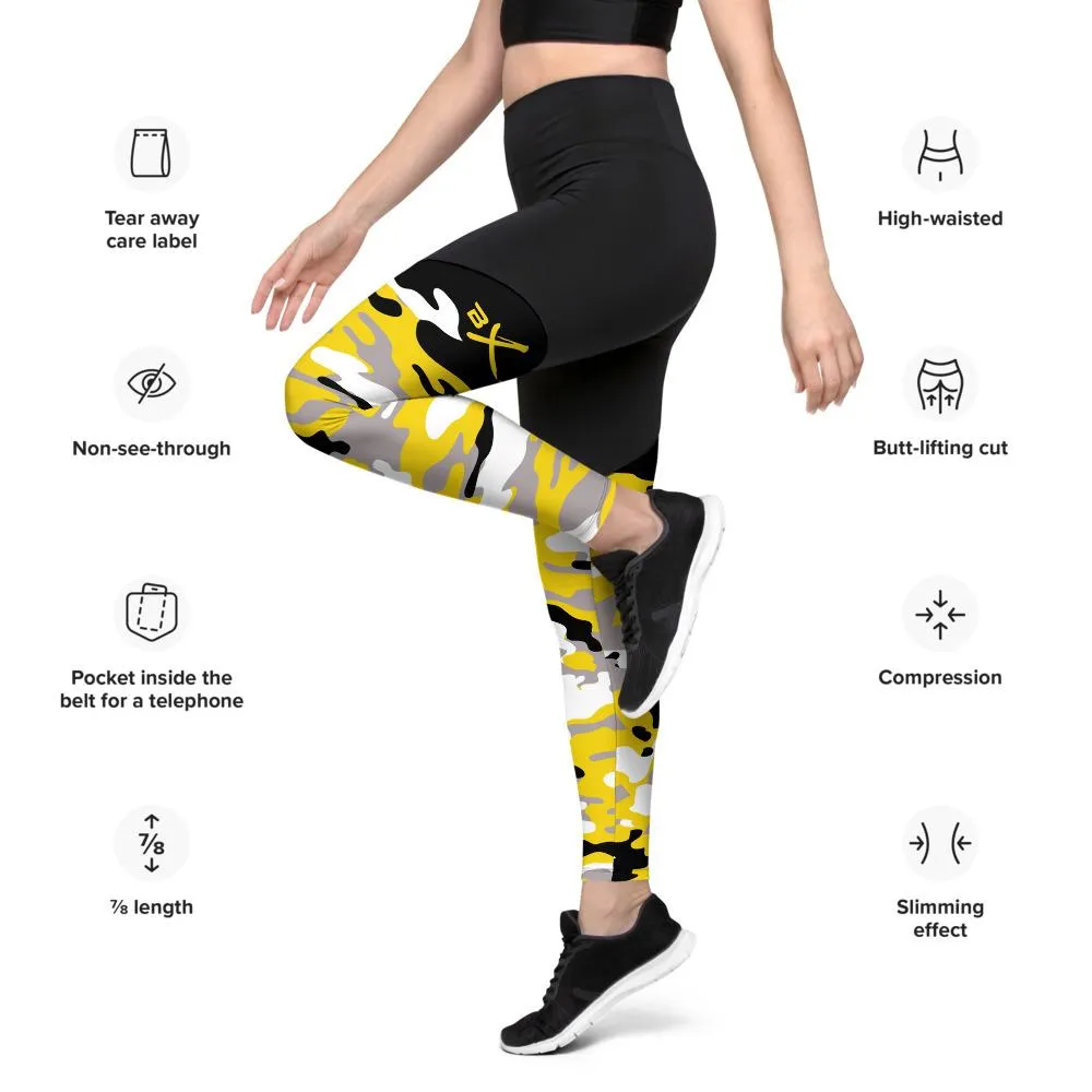 Camouflaged "BX" Compression Leggings