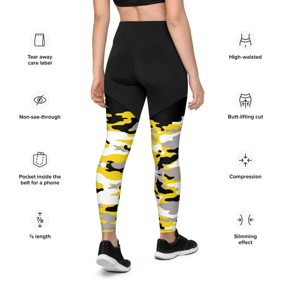 Camouflaged "BX" Compression Leggings