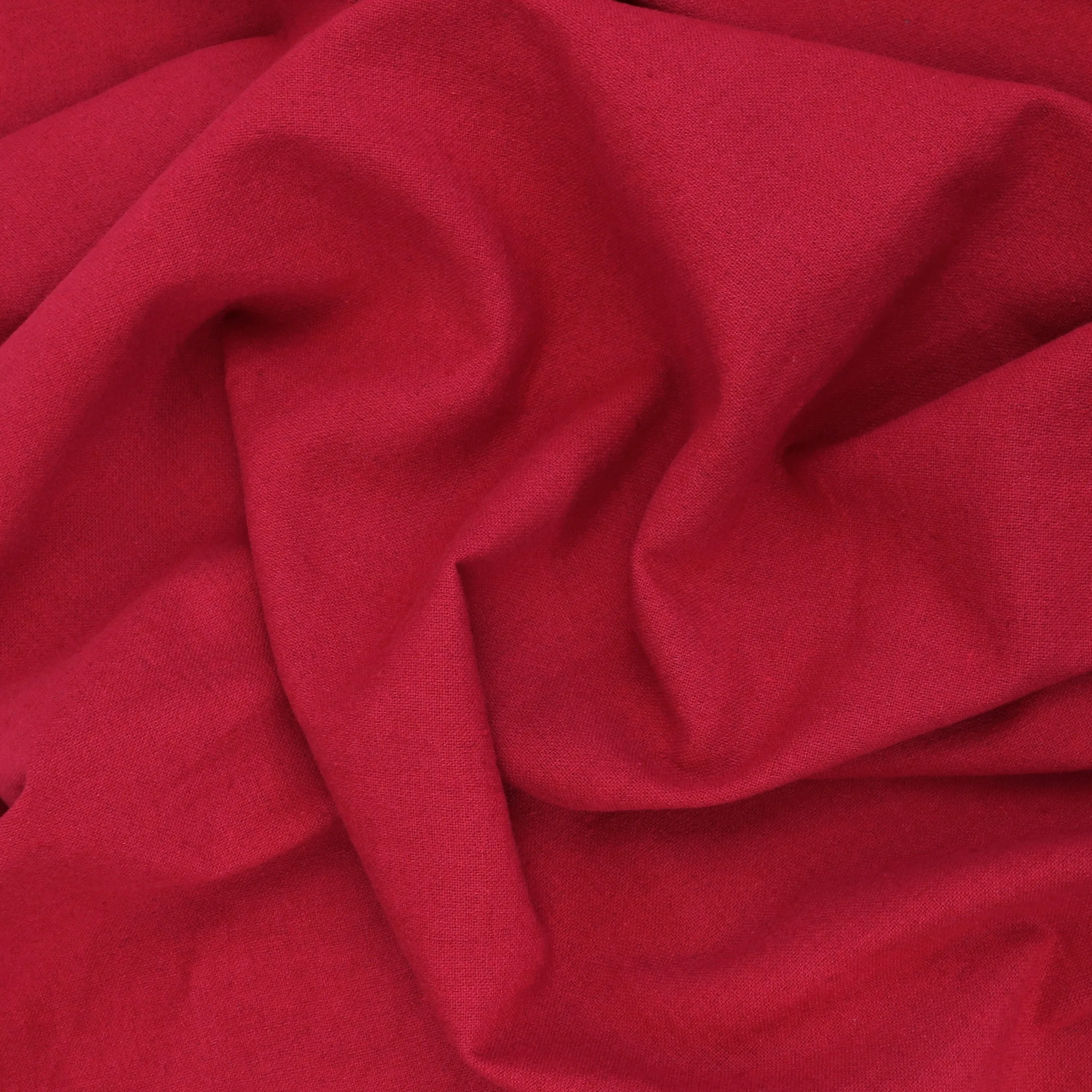 Cotton Linen Blend - Red