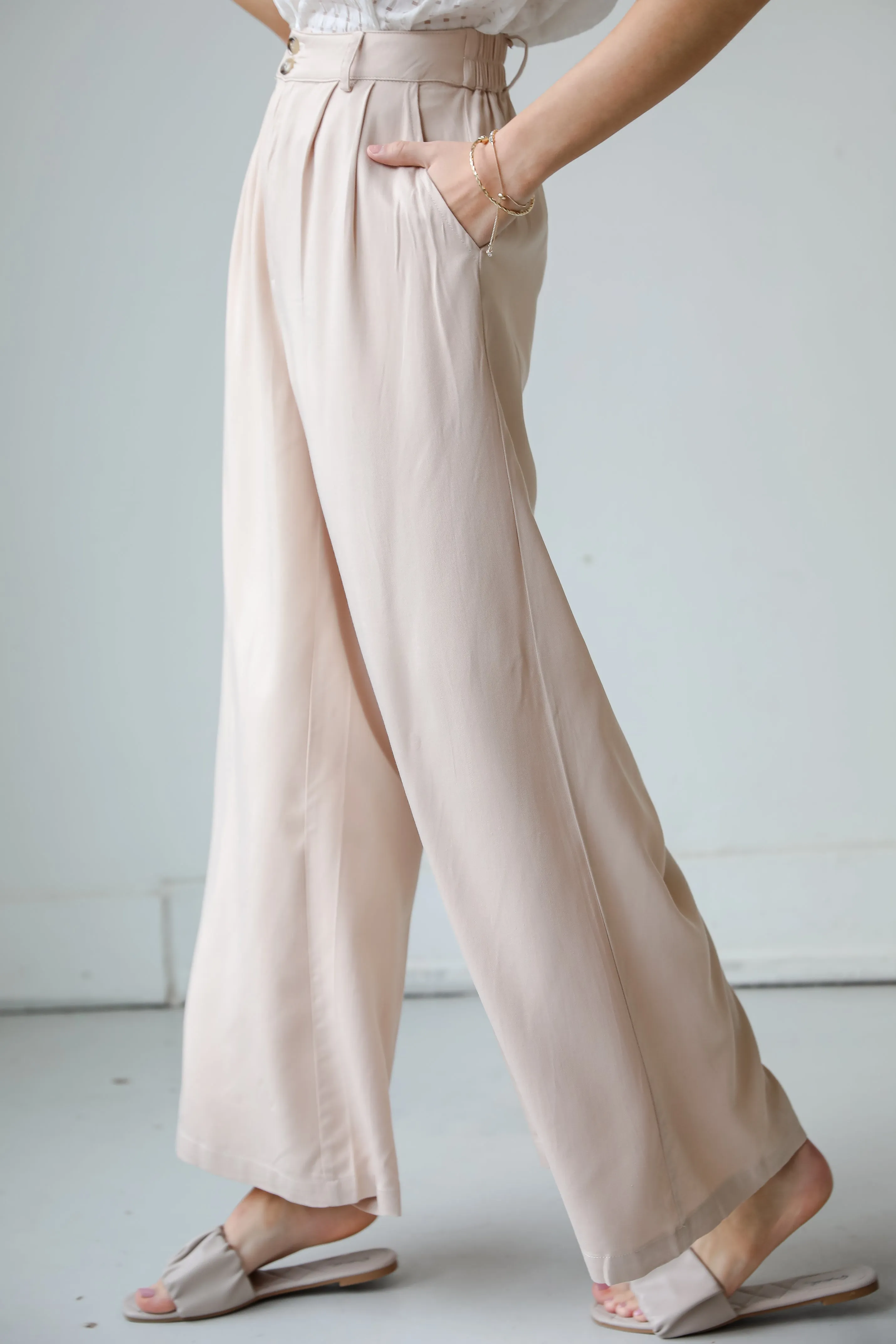 FINAL SALE - Confident Appeal Taupe Trouser Pants