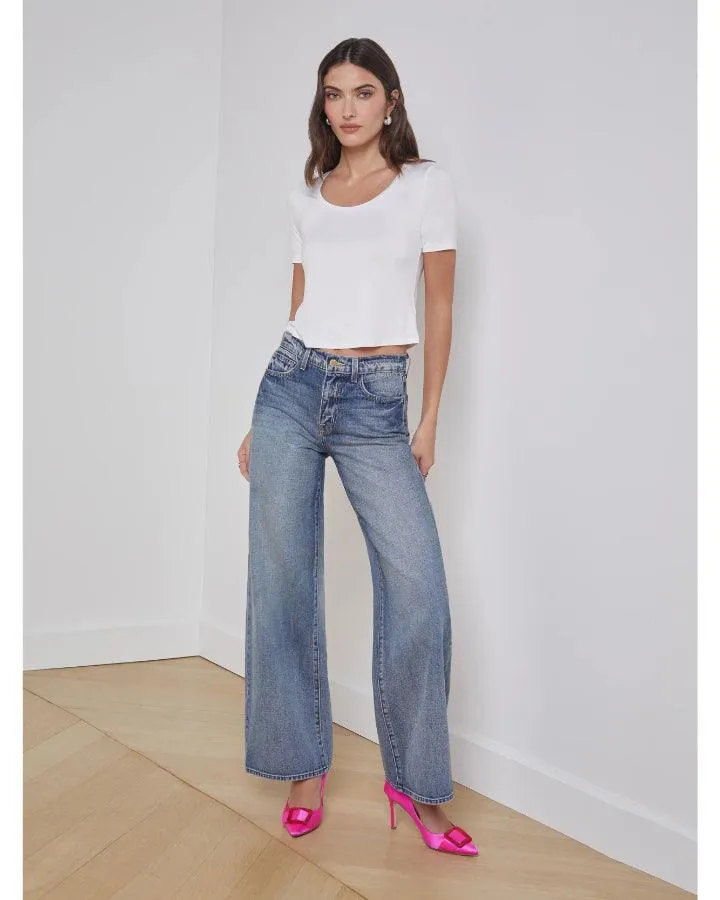 L'Agence Alicent Wide Leg Jeans