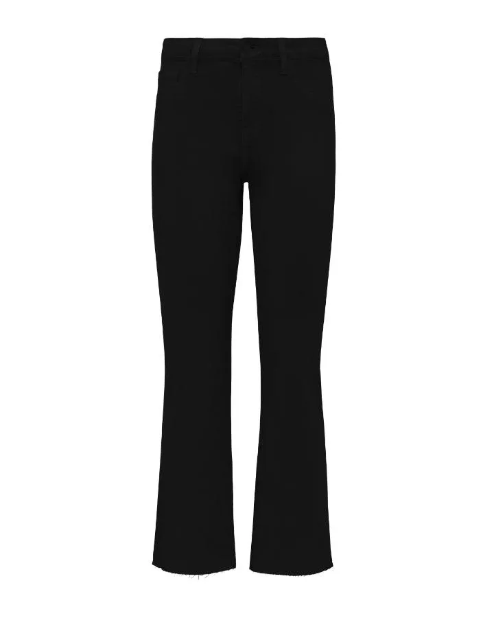 L’Agence Wanda Crop Wide Leg Coated Pant