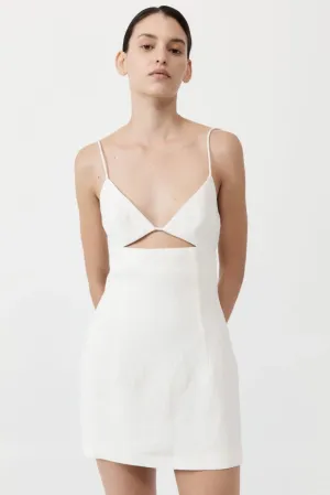 LINEN BRA MINI DRESS