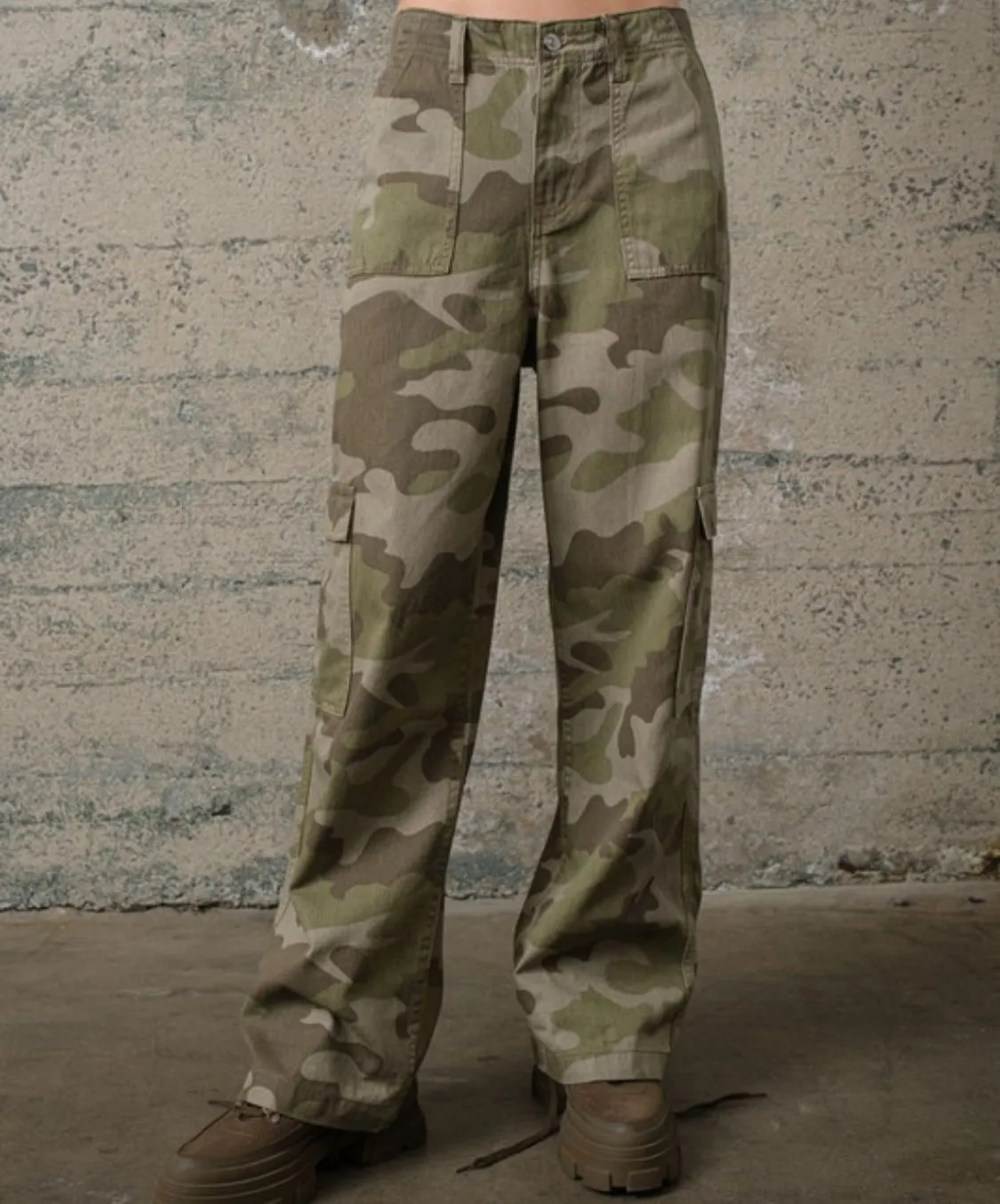 Luxe Camo Cargo Pants