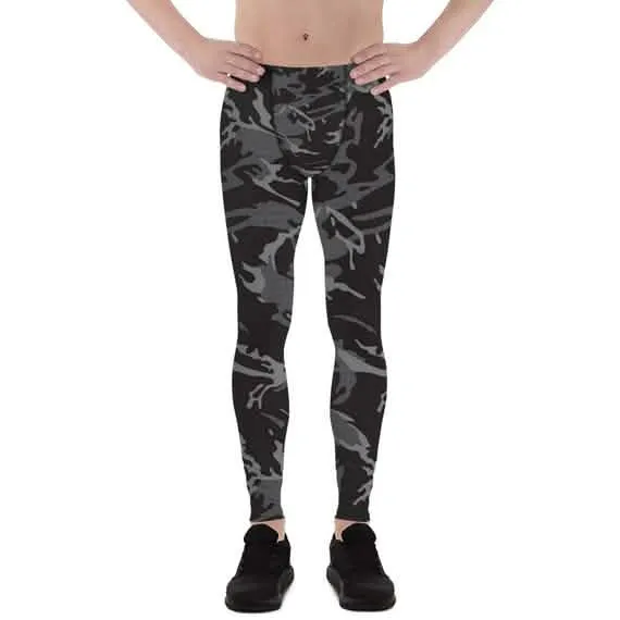 Men's Performance Black Camo Leggings for Ultimate Comfort and Flexibility