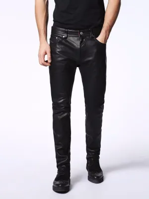 Men’s Sleek Classic Jeans Style Leather Pants MP25