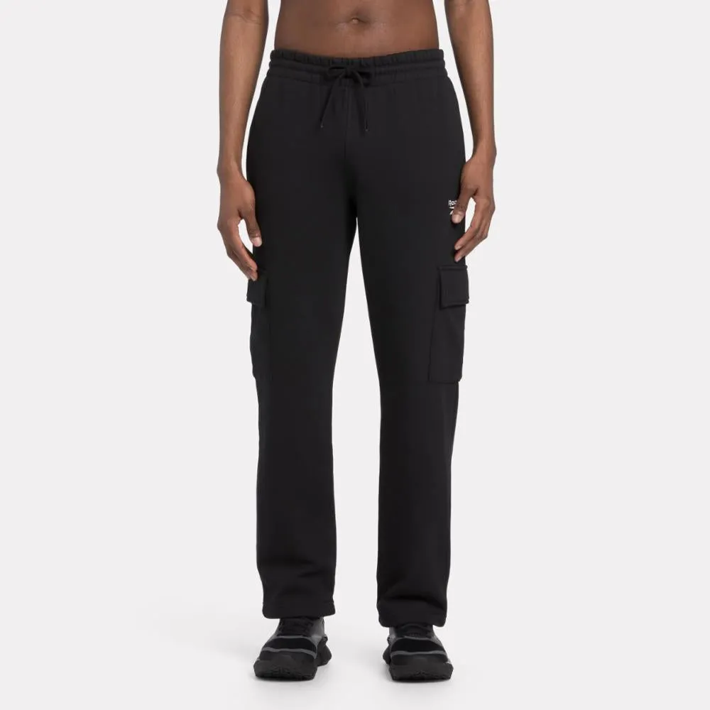 Reebok Apparel Men Reebok Identity Small Logo Track Pants BLACK