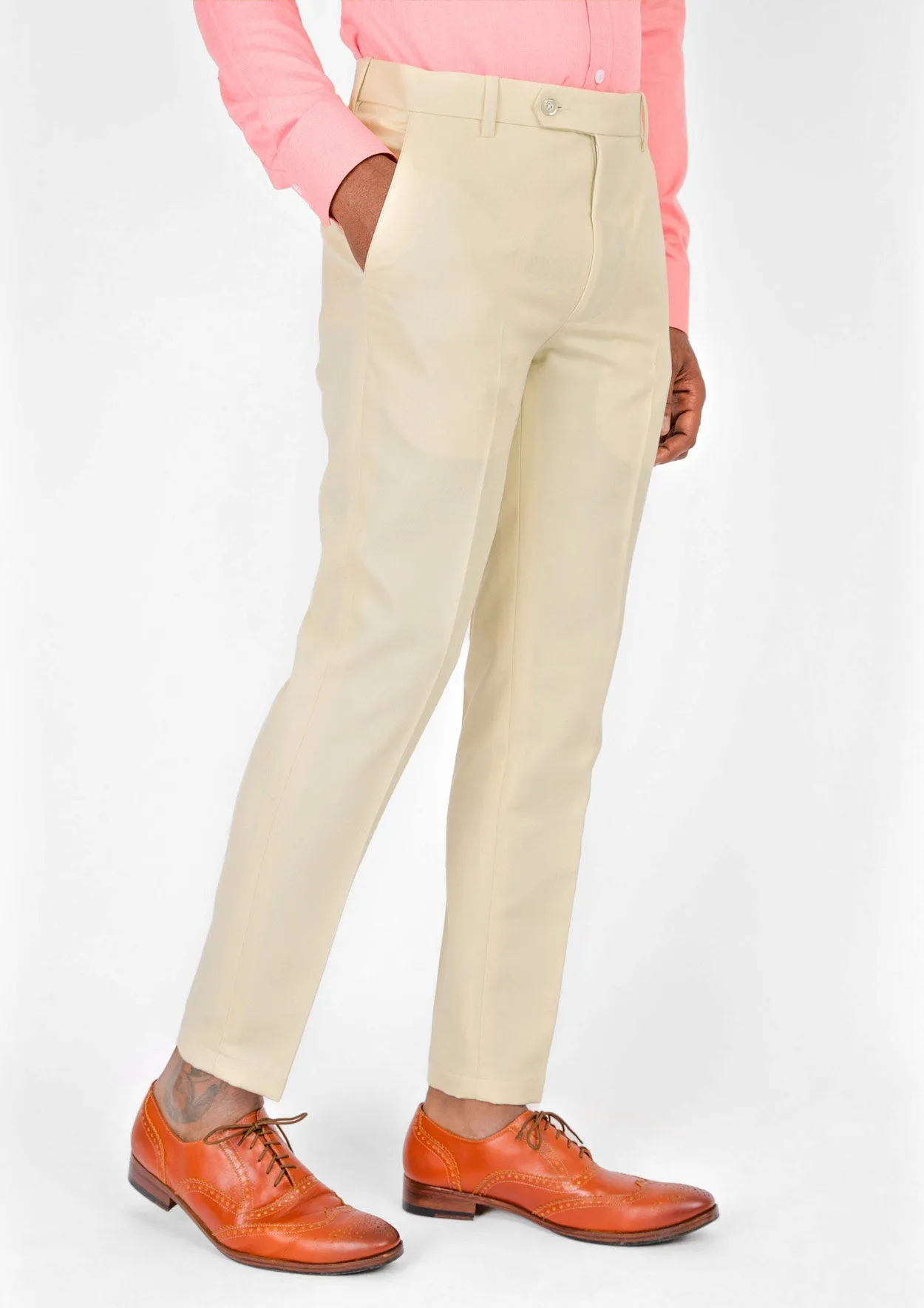 Sand Cotton Chino Pants