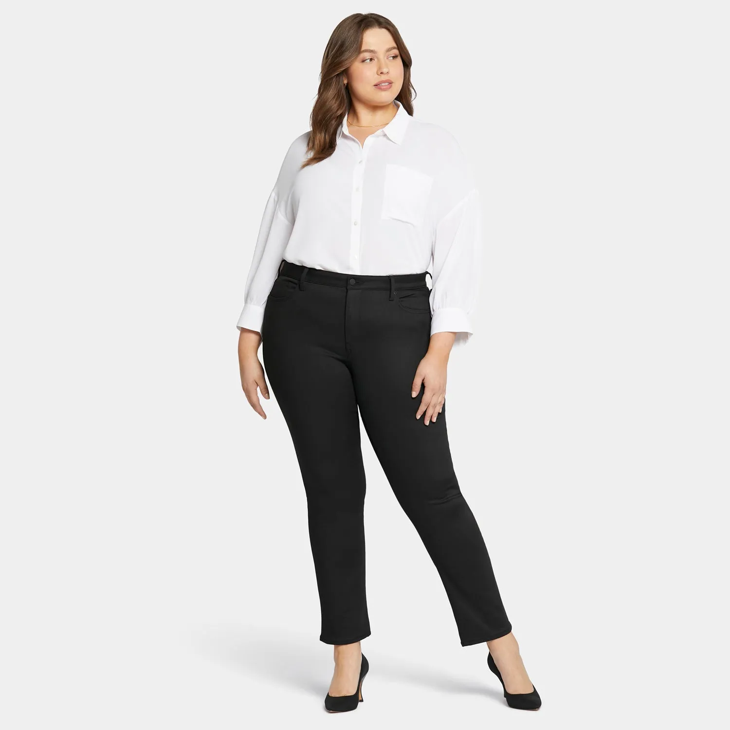 Sheri Slim Jeans In Plus Size - Black Rinse