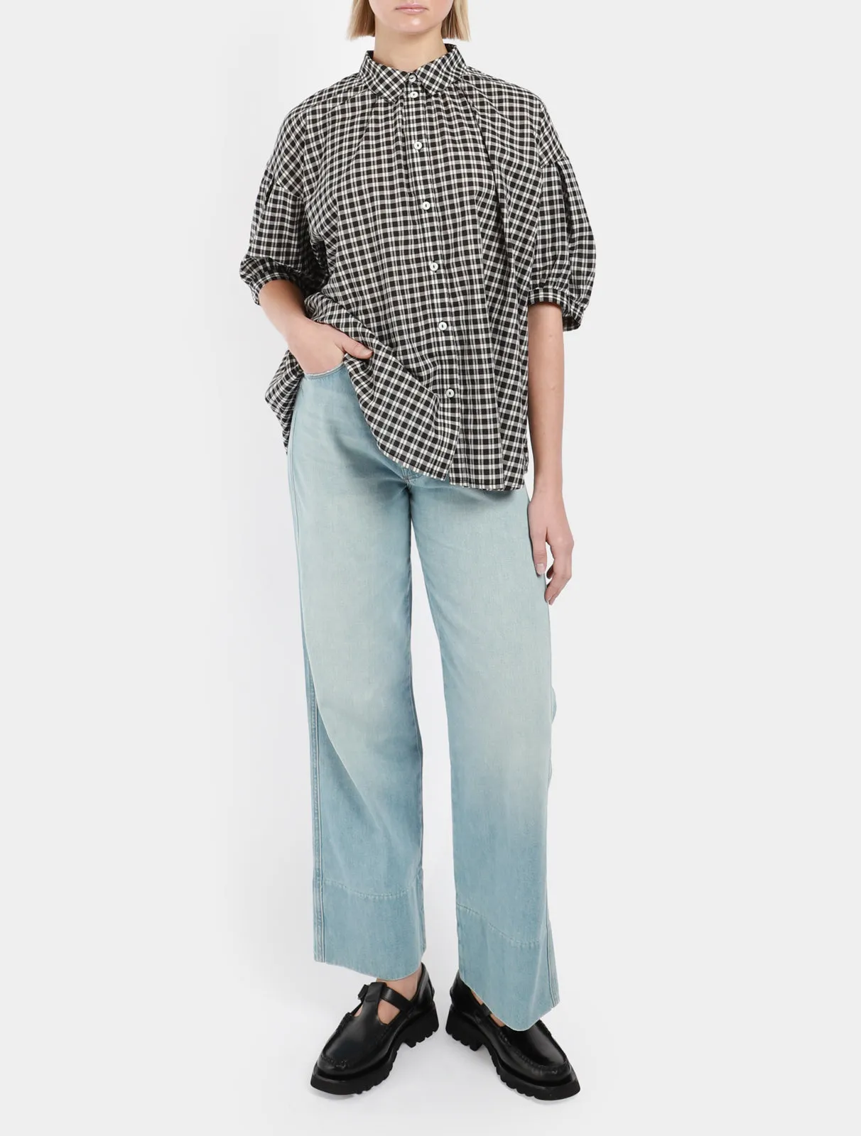 The Maven Wide Hem Hover Jeans