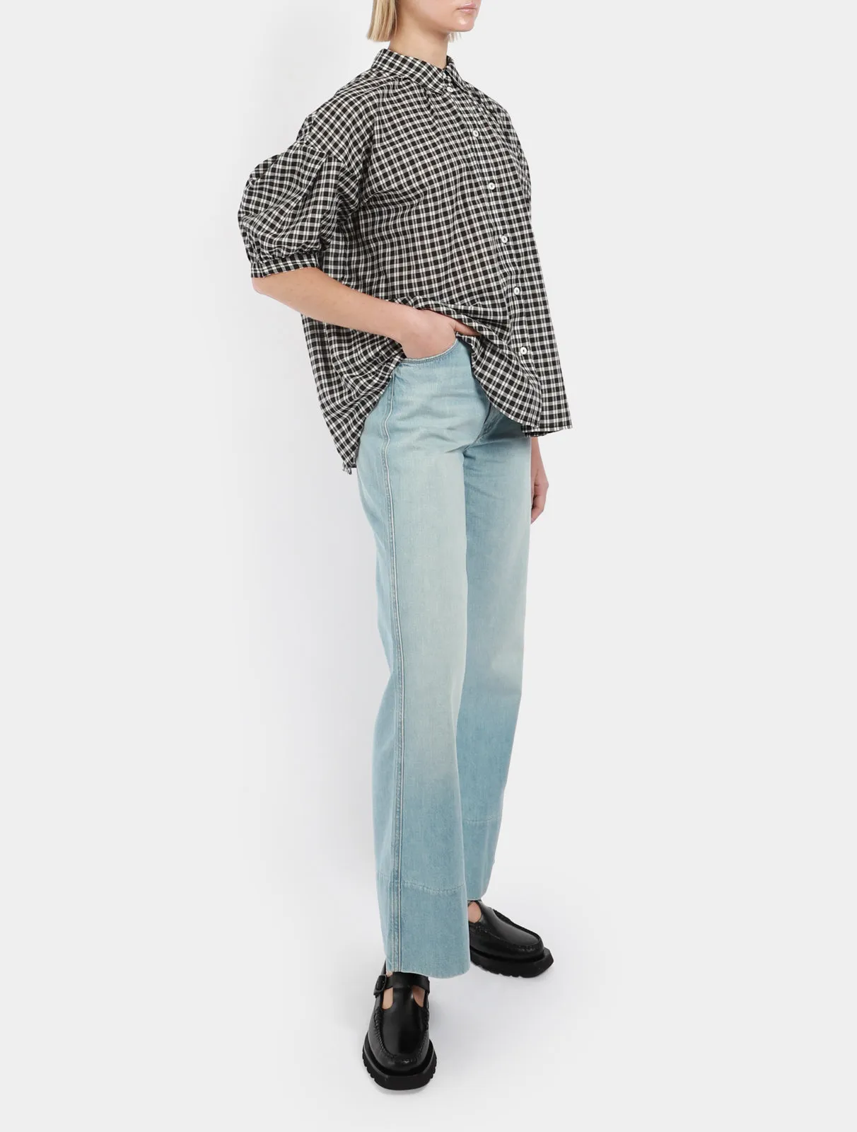 The Maven Wide Hem Hover Jeans