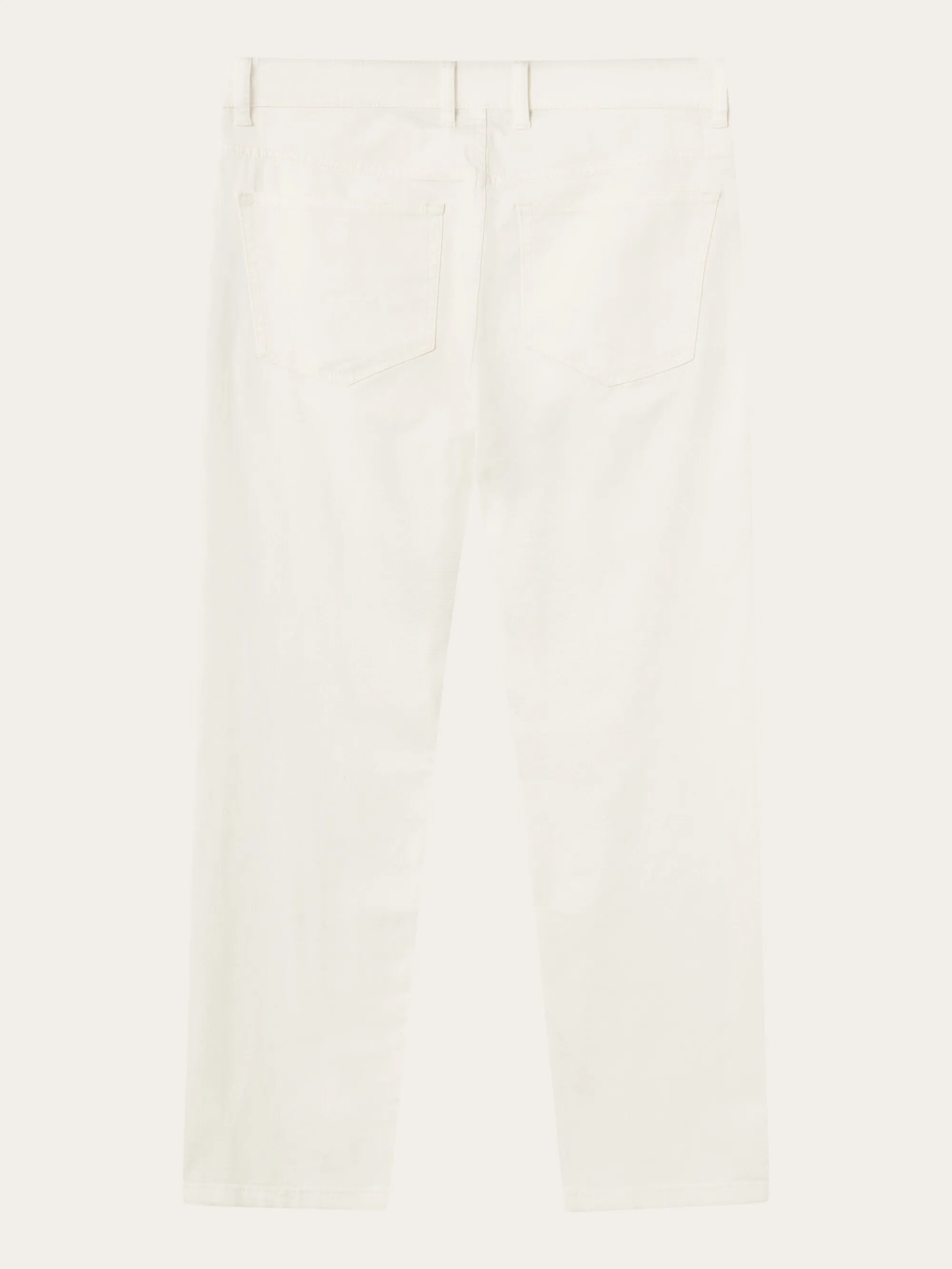 TIM tapered fit canvas 5-pocket pants - Star White