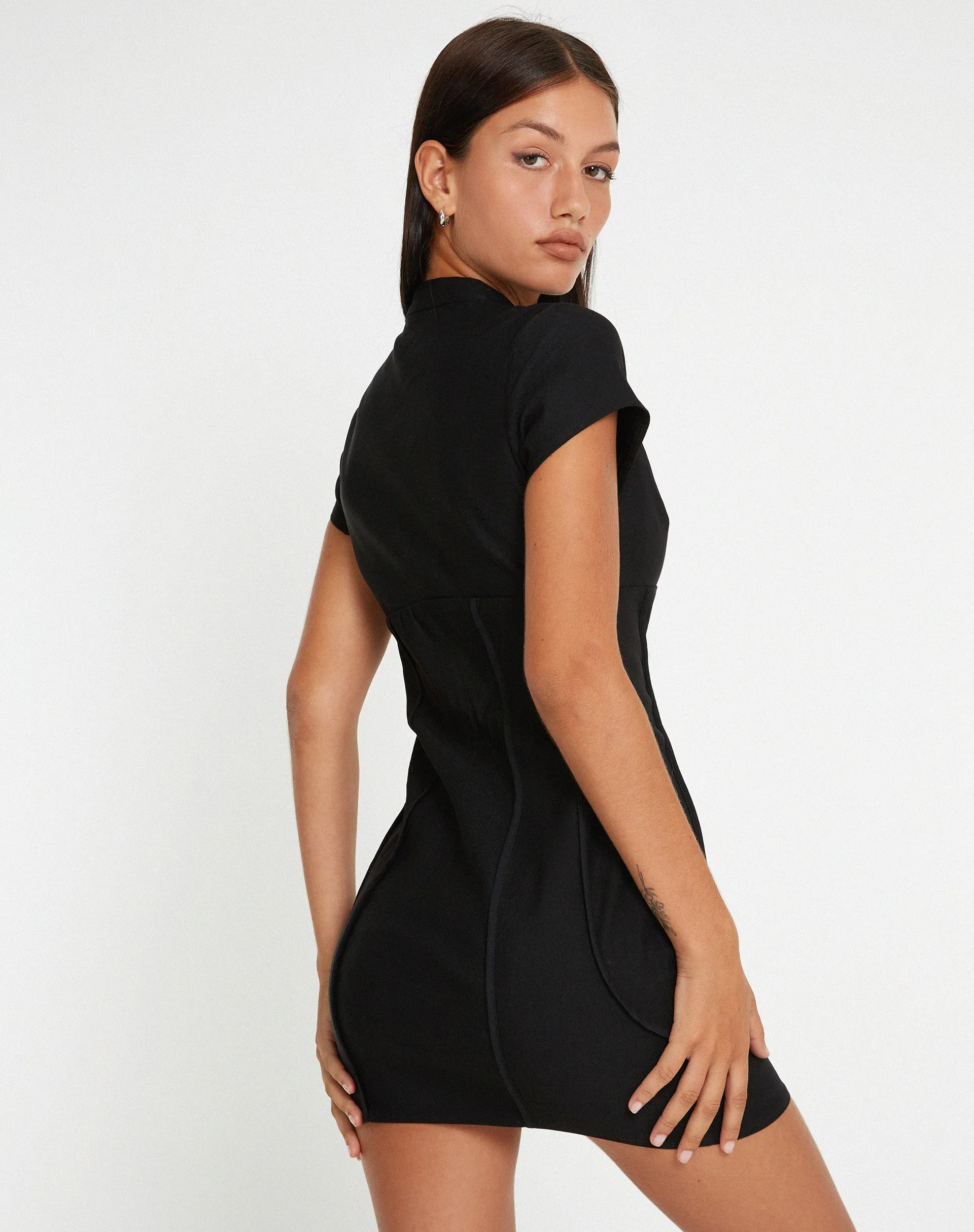 Yanzi Mini Dress in Black