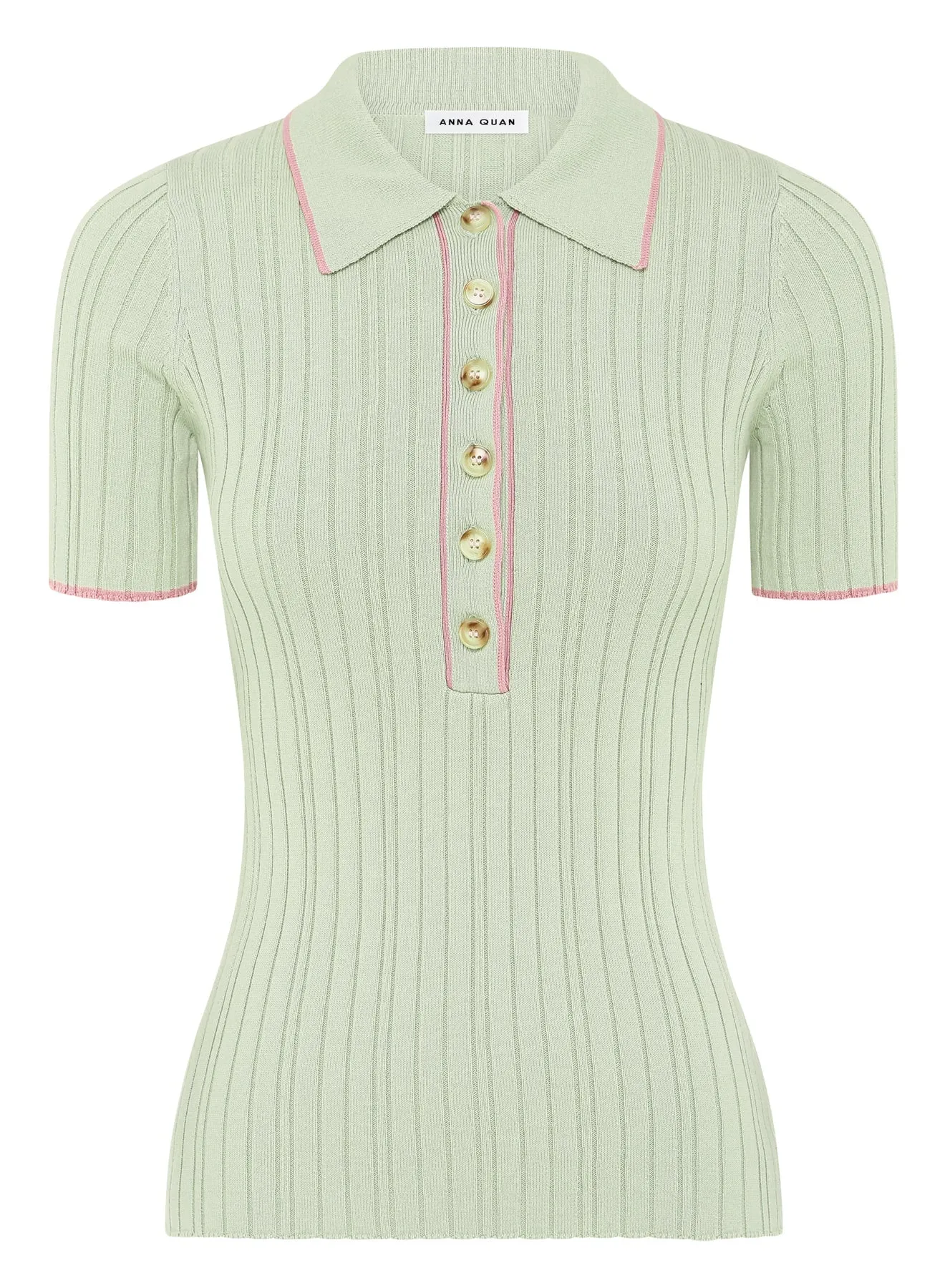 ZORA TOP (SAGE W/ LIGHT PINK)